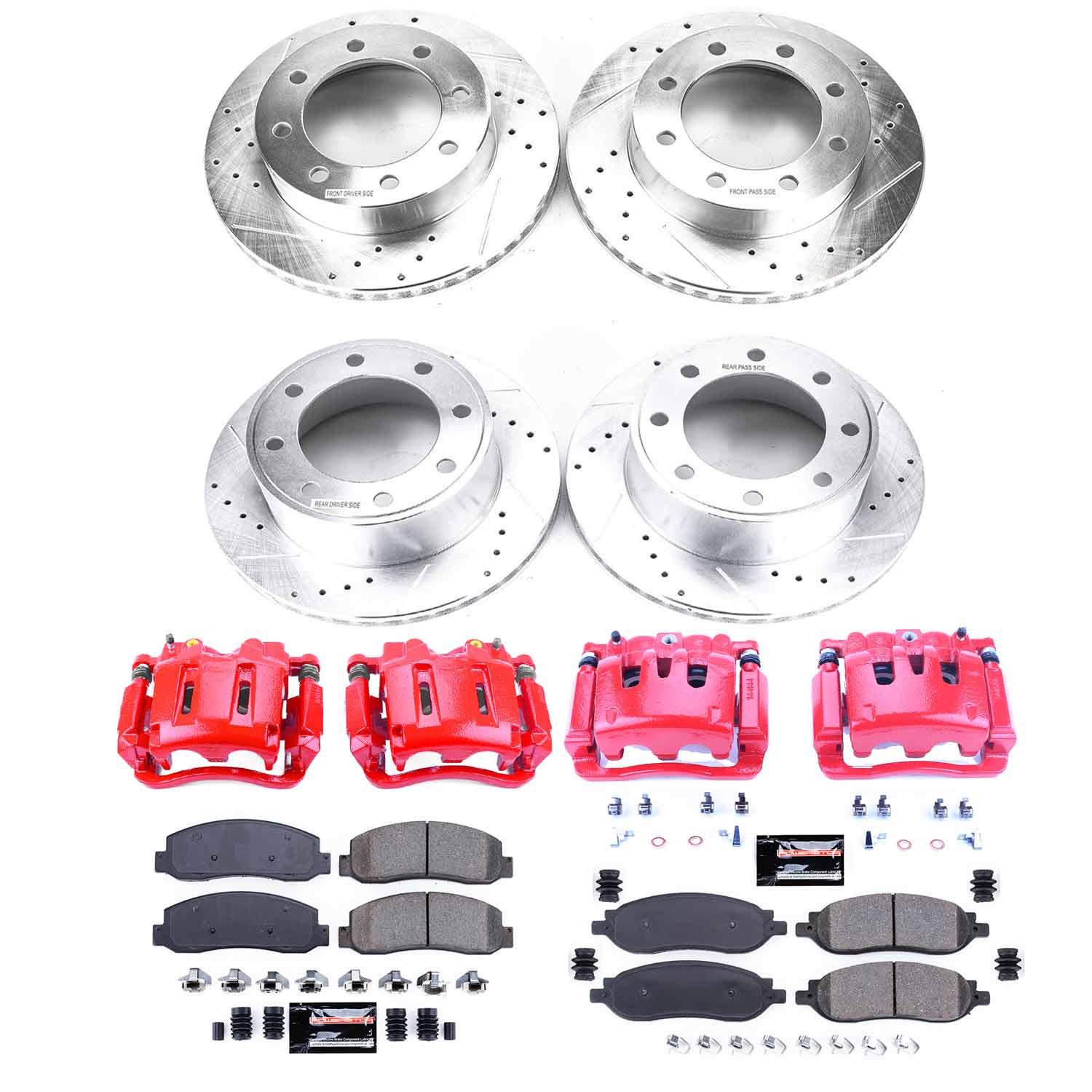Power Stop KC1782 Z23 Evolution Sport Performance 1-Click Brake Kit With Calipers (Front And Rear) for 2005-2007 Ford F-250 Super Duty 4 product image