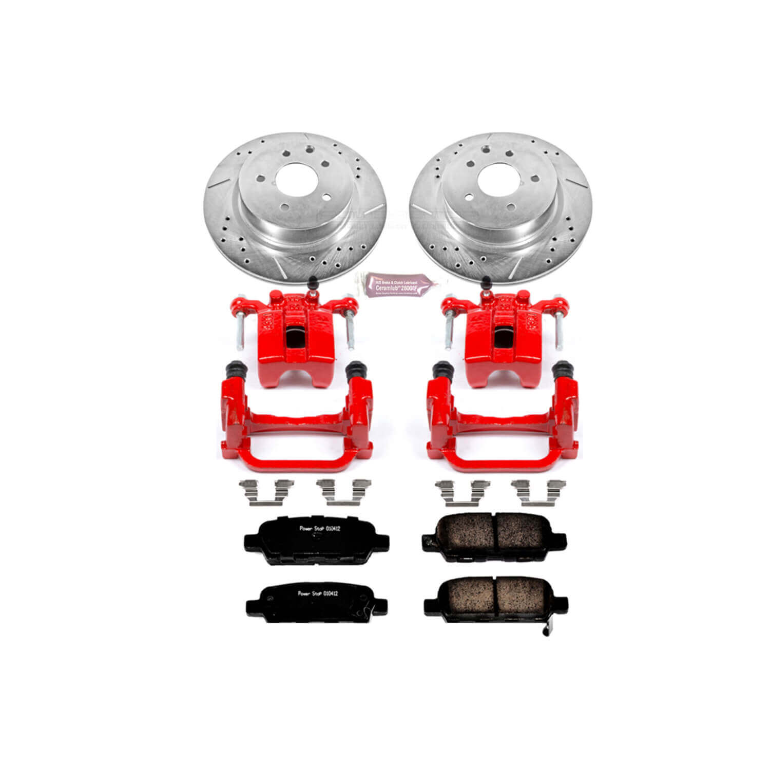 Power Stop KC179 Z23 Evolution Sport Performance 1-Click Brake Kit With Calipers (Rear) for 2005-2009 INFINITI G35 - - product image