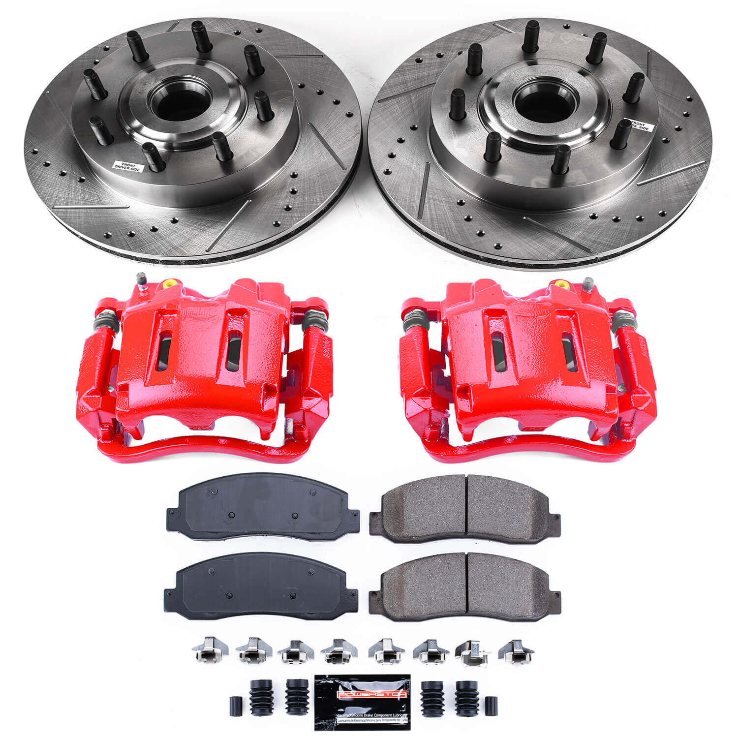 Power Stop KC1796 Z23 Evolution Sport Performance 1-Click Brake Kit With Calipers (Front) for 2005-2007 Ford F-250 Super Duty product image