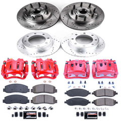 Power Stop KC1797 Z23 Evolution Sport Performance 1-Click Brake Kit With Calipers (Front And Rear) for 2005-2007 Ford F-250 Super Duty product image