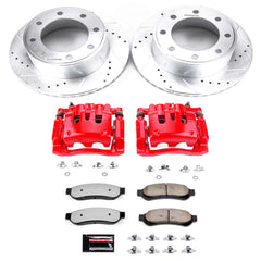 Power Stop KC1798-36 Z36 Extreme Performance Truck And Tow 1-Click Brake Kit With Calipers (Rear) for 2007-2010 Ford F-250 Super Duty product image