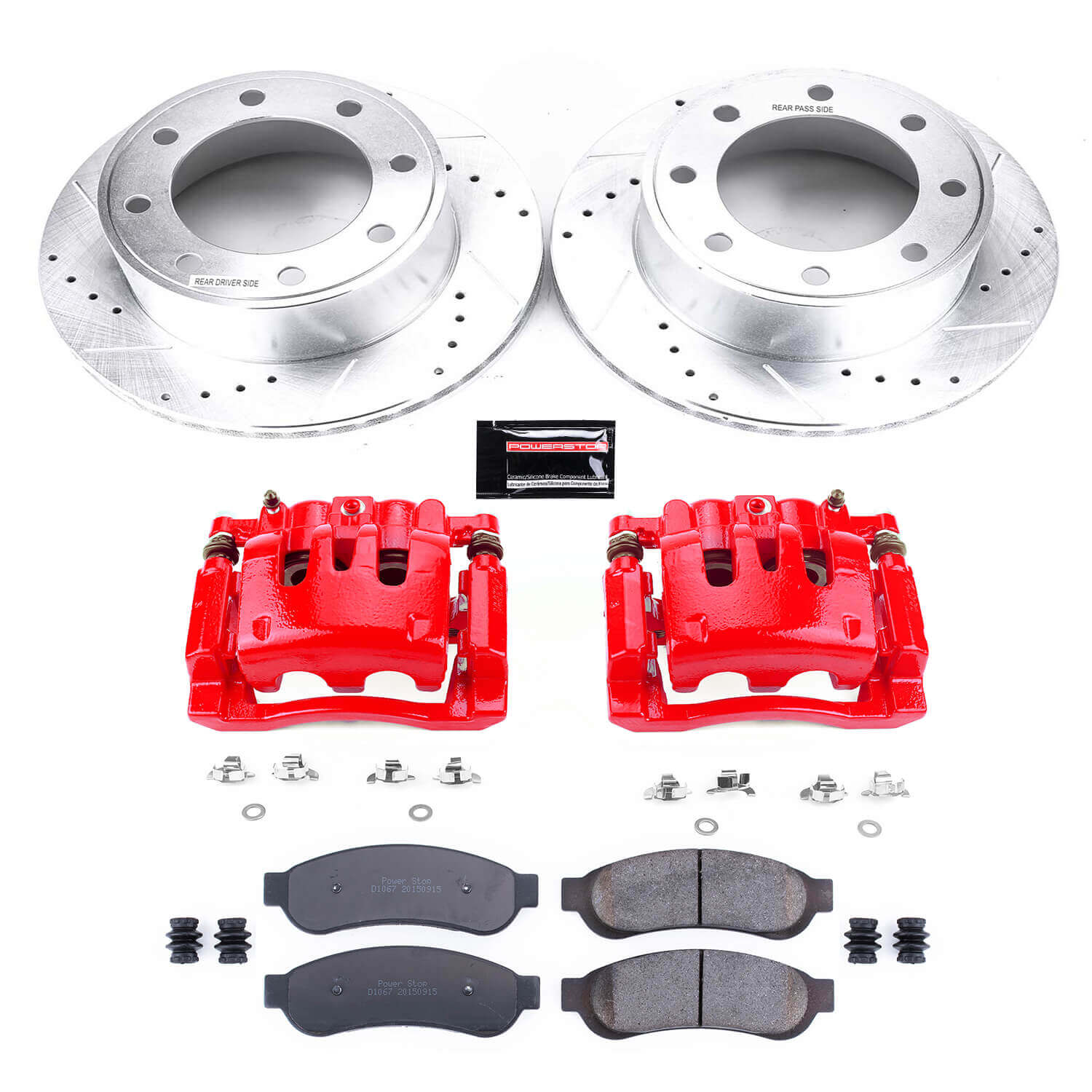 Power Stop KC1798 Z23 Evolution Sport Performance 1-Click Brake Kit With Calipers (Rear) for 2007-2010 Ford F-250 Super Duty product image