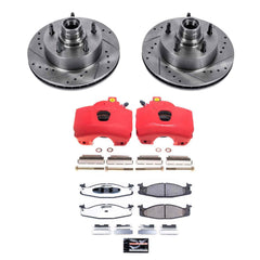 Power Stop KC1831-36 Front Z36 Extreme Performance Truck And Tow 1-Click Pad And Rotor Kit With Calipers for 1994-2001 Ford E-150 Econoline 2-WHEEL ABS product image