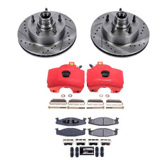 Power Stop KC1831 Front Z23 Evolution Sport Performance Pad And Rotor Kit With Calipers for 1994-2001 Ford E-150 Econoline 2-WHEEL ABS product image
