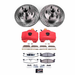 Power Stop KC1832-36 Front Z36 Extreme Performance Truck And Tow 1-Click Pad And Rotor Kit With Calipers for 2003 Ford E-150 product image