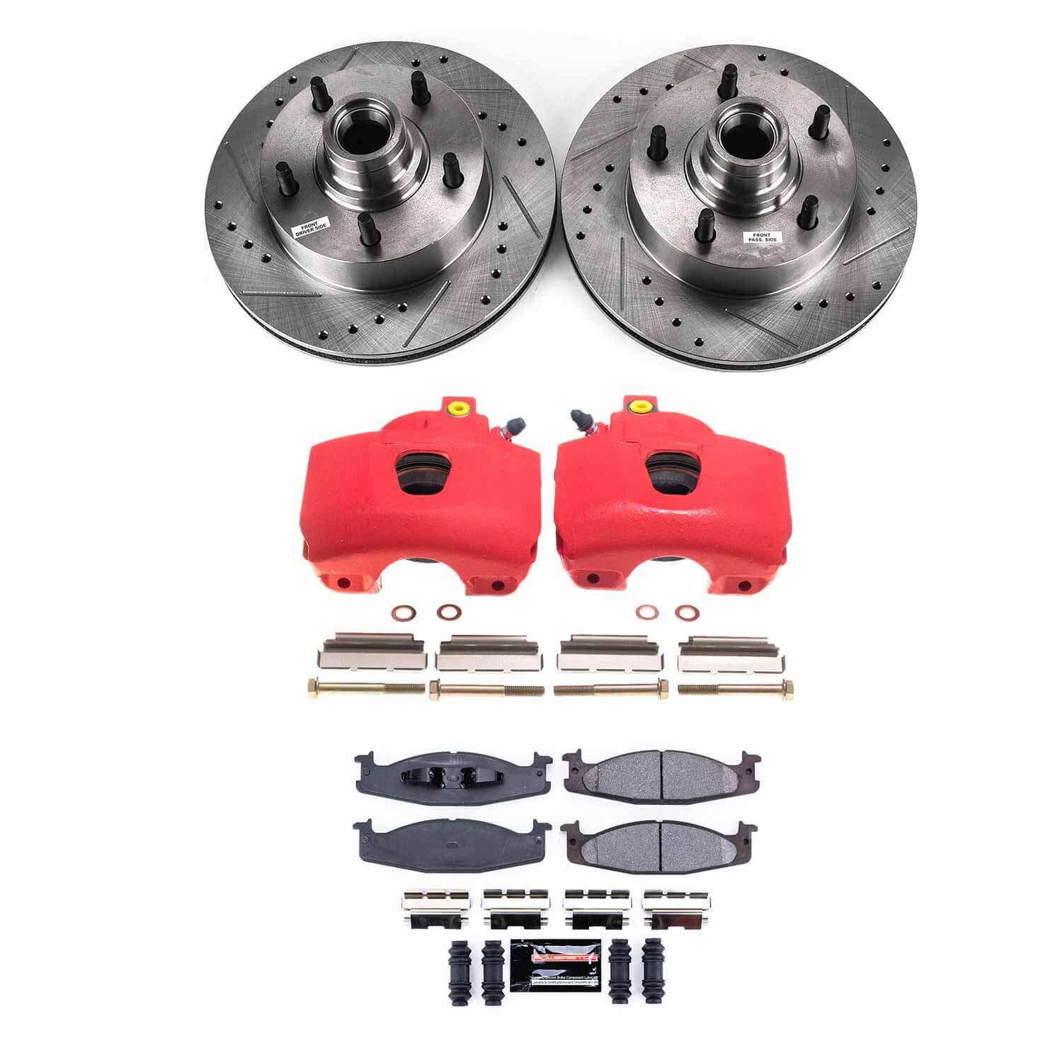 Power Stop KC1832 Front Z23 Evolution Sport Performance Pad And Rotor Kit With Calipers for 2003 Ford E-150 product image