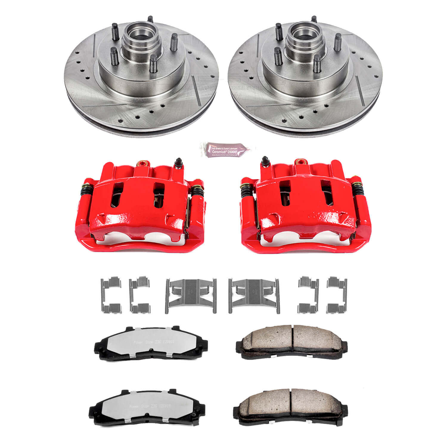Power Stop KC1854-36 Z36 Extreme Performance Truck And Tow 1-Click Brake Kit With Calipers (Front) for 1995-2002 Ford Explorer product image