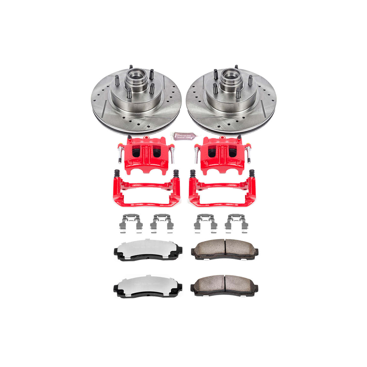 Power Stop KC1857-36 Z36 Extreme Performance Truck And Tow 1-Click Brake Kit With Calipers (Front) for 2003-2009 Ford Ranger product image