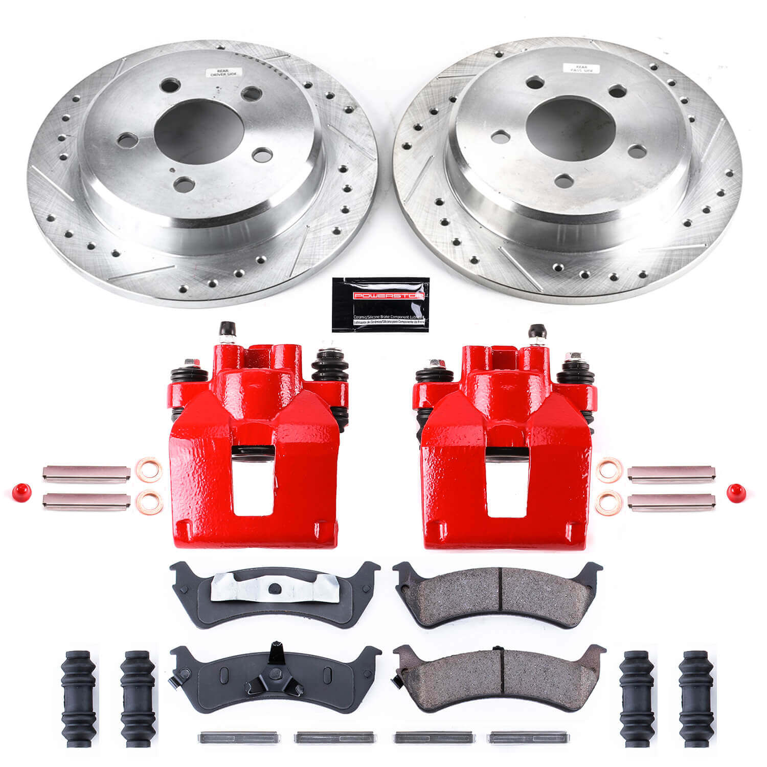 Power Stop KC1858 Z23 Evolution Sport Performance 1-Click Brake Kit With Calipers (Rear) for 1995-2002 Ford Explorer product image