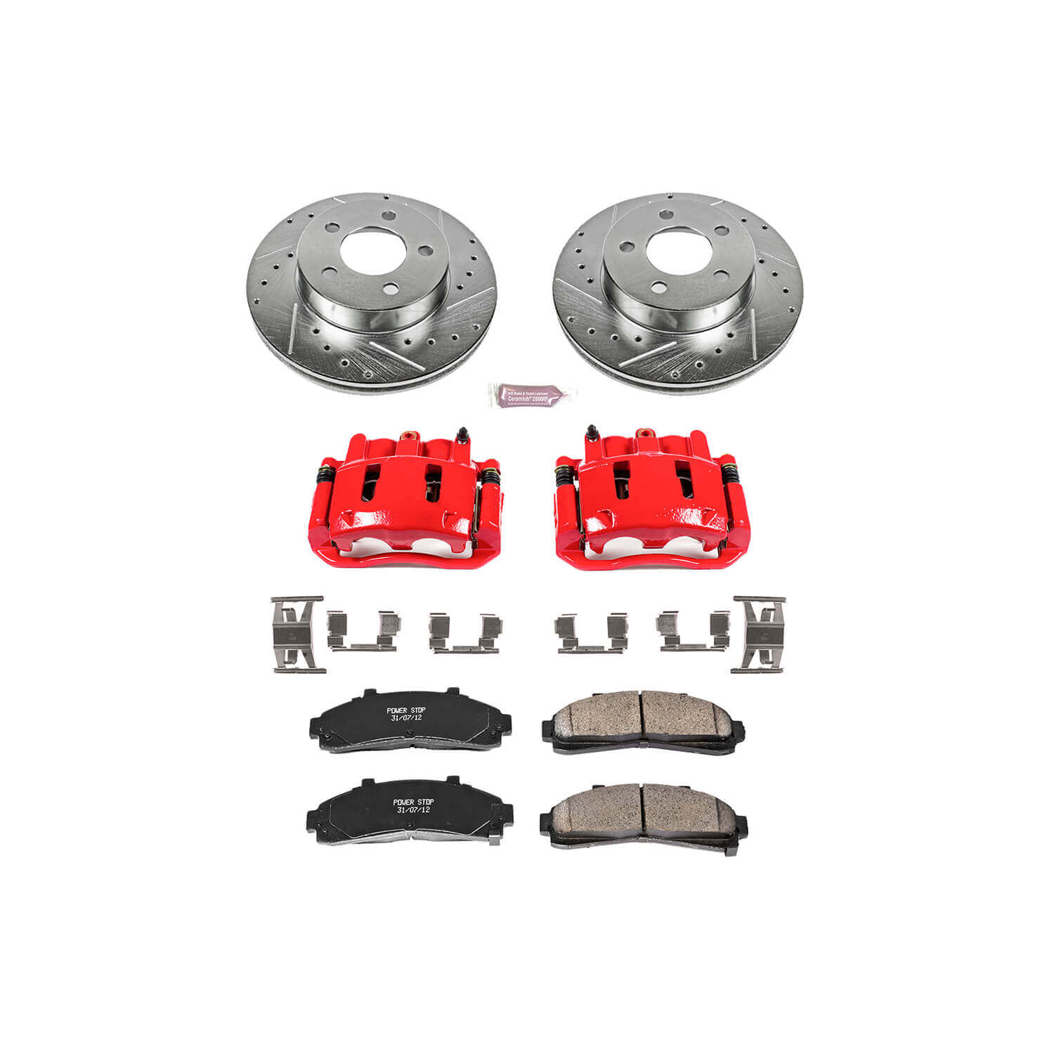 Power Stop KC1860 Z23 Evolution Sport Performance 1-Click Brake Kit With Calipers (Front) for 1995-2002 Ford Explorer 4 product image