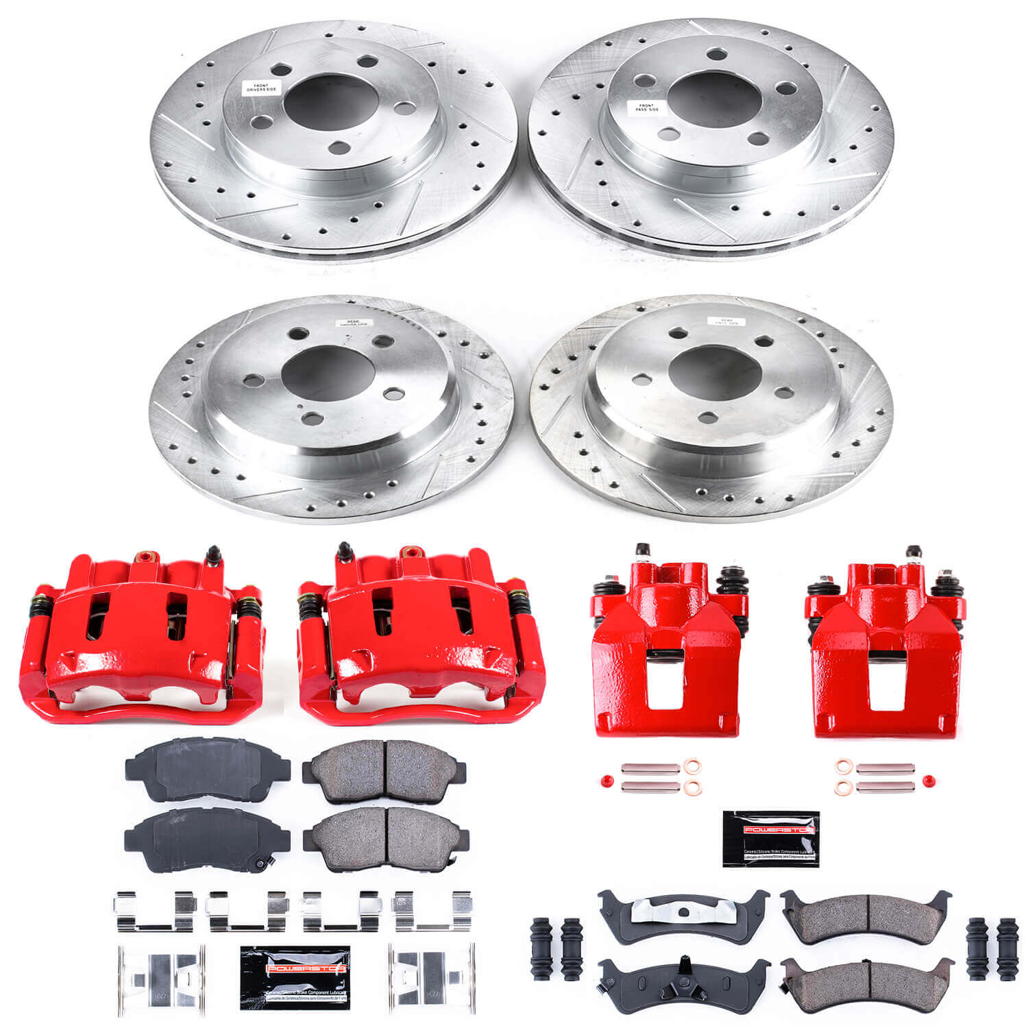 Power Stop KC1861 Z23 Evolution Sport Front And Rear Brake Kit for 1995-2001 Ford Explorer 4 product image