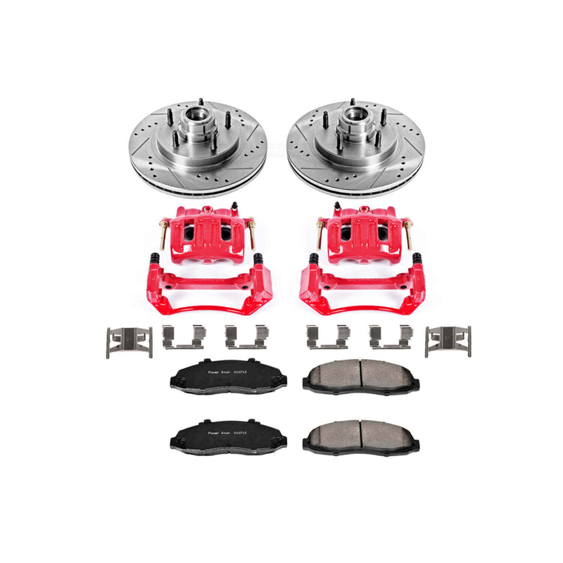 Power Stop KC1863 Z23 Evolution Sport Performance 1-Click Brake Kit With Calipers (Front) for 1997-1998 Ford F-150 product image