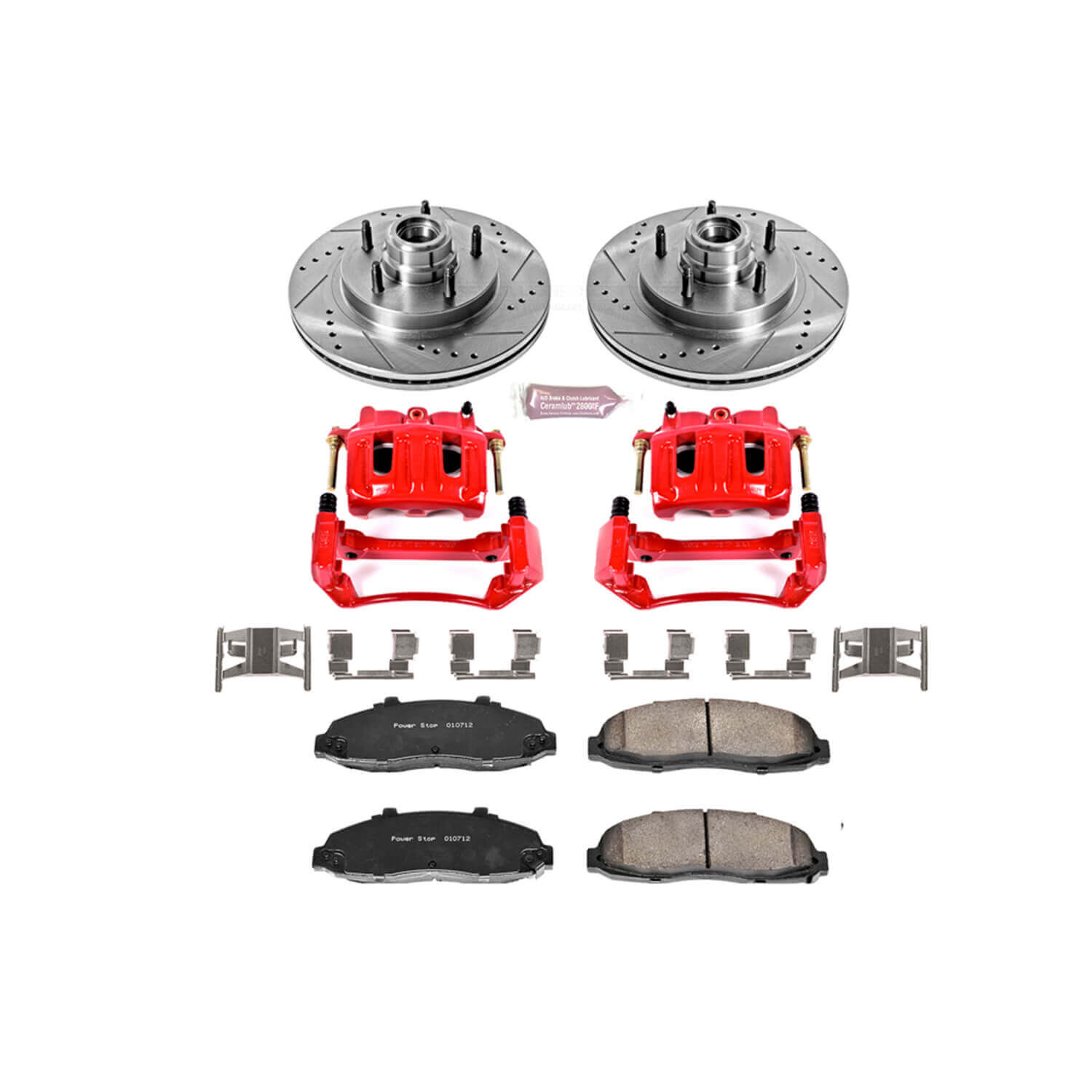 Power Stop KC1863A Z23 Evolution Sport Performance 1-Click Brake Kit With Calipers (Front) for 1999-2000 Ford F-150 product image