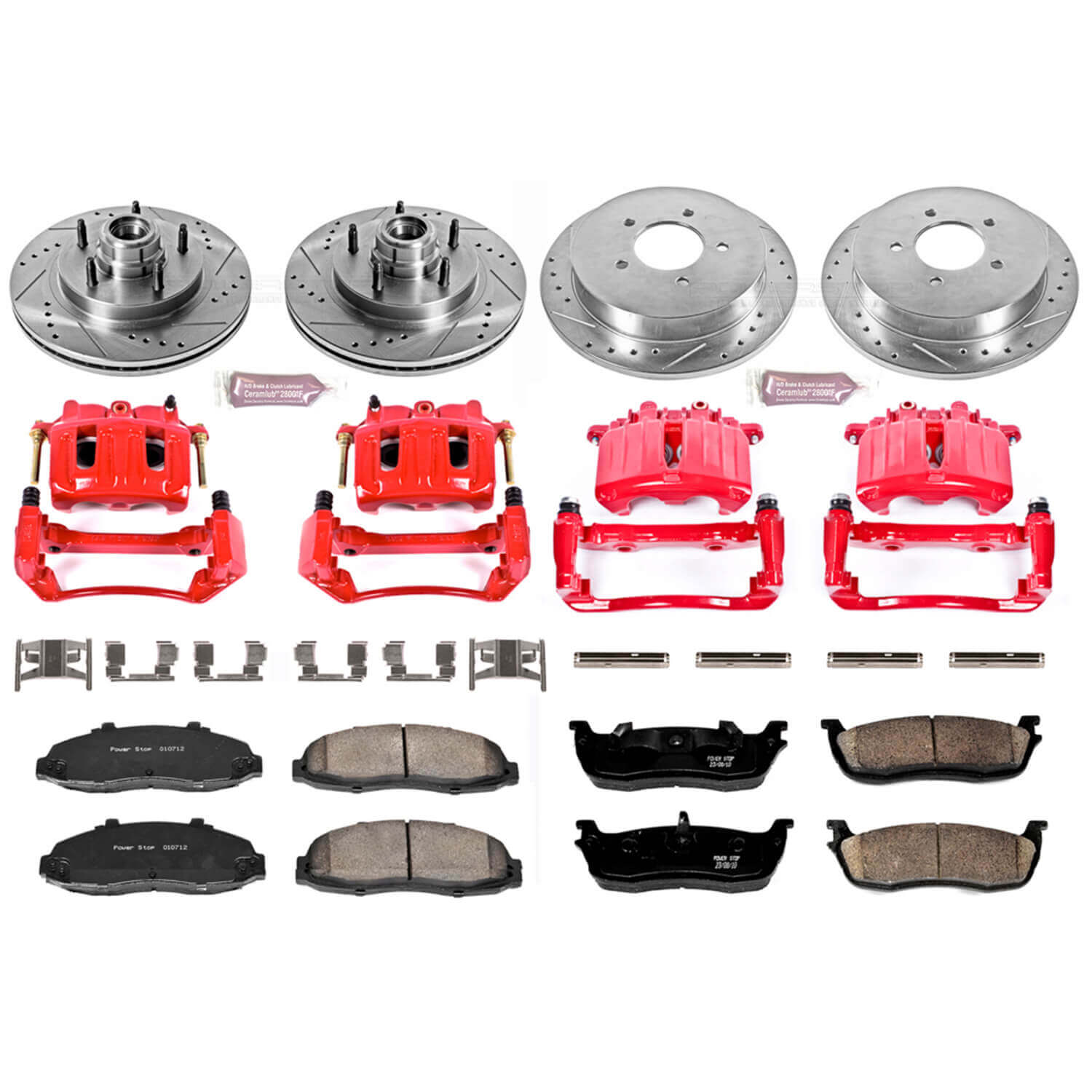Power Stop KC1864 Z23 Evolution Sport Performance 1-Click Brake Kit With Calipers (Front And Rear) for 1999-2000 Ford F-150 product image