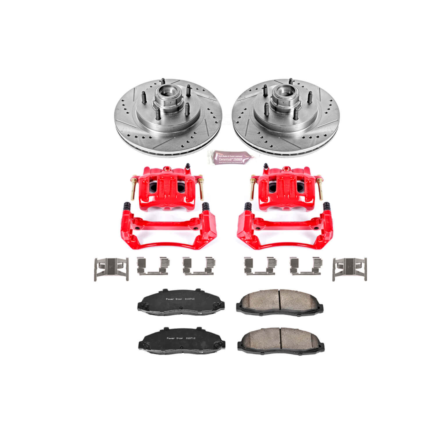 Power Stop KC1865 Z23 Evolution Sport Performance 1-Click Brake Kit With Calipers (Front) for 1997-2000 Ford F-150 - product image