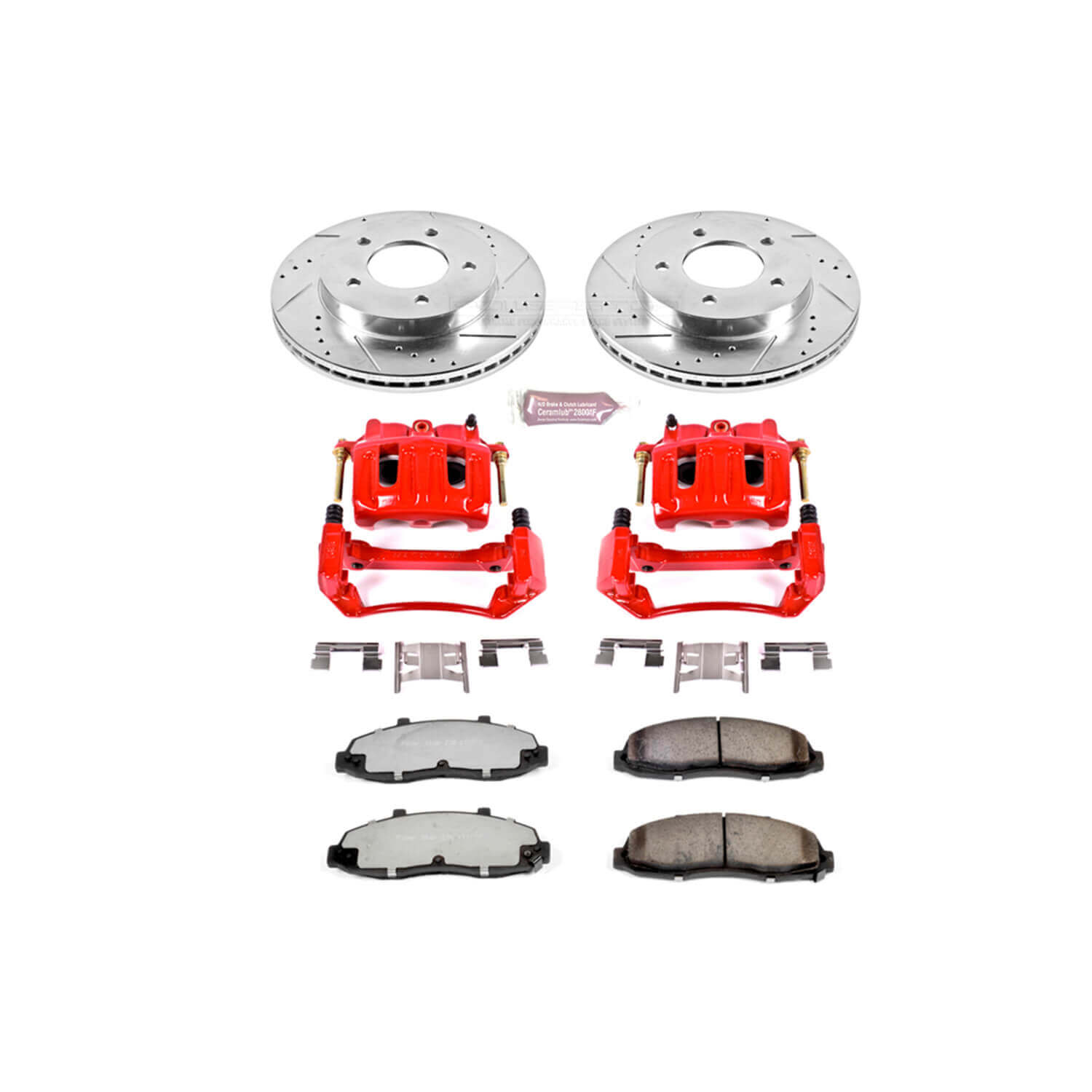 Power Stop KC1866A-36 Z36 Extreme Performance Truck And Tow 1-Click Brake Kit With Calipers (Front) for 1999-2004 Ford F-150 product image