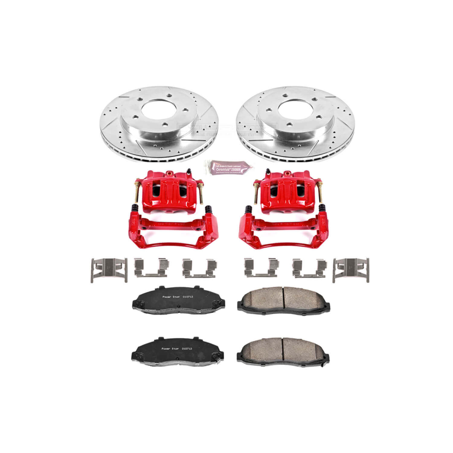 Power Stop KC1866A Z23 Evolution Sport Performance 1-Click Brake Kit With Calipers (Front) for 1999-2004 Ford F-150 product image
