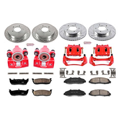 Power Stop KC1867 Z23 Evolution Sport Performance 1-Click Brake Kit With Calipers (Front And Rear) for 1999-2000 Ford F-150 product image