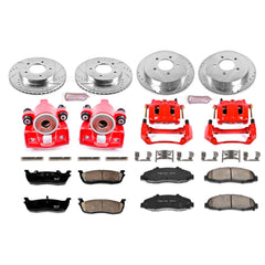 Power Stop KC1868 Z23 Evolution Sport Performance 1-Click Brake Kit With Calipers (Front And Rear) for 2000-2004 Ford F-150 product image