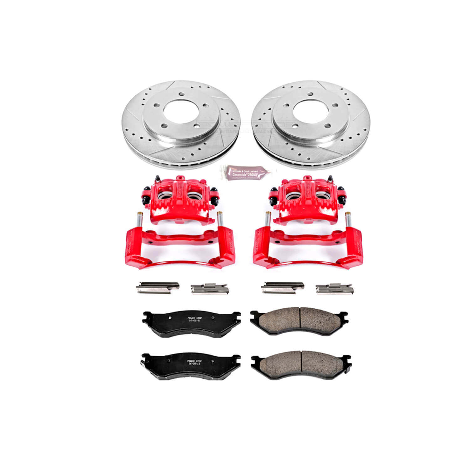 Power Stop KC1869 Z23 Evolution Sport Performance 1-Click Brake Kit With Calipers (Front) for 1997-2002 Ford Expedition 4 product image