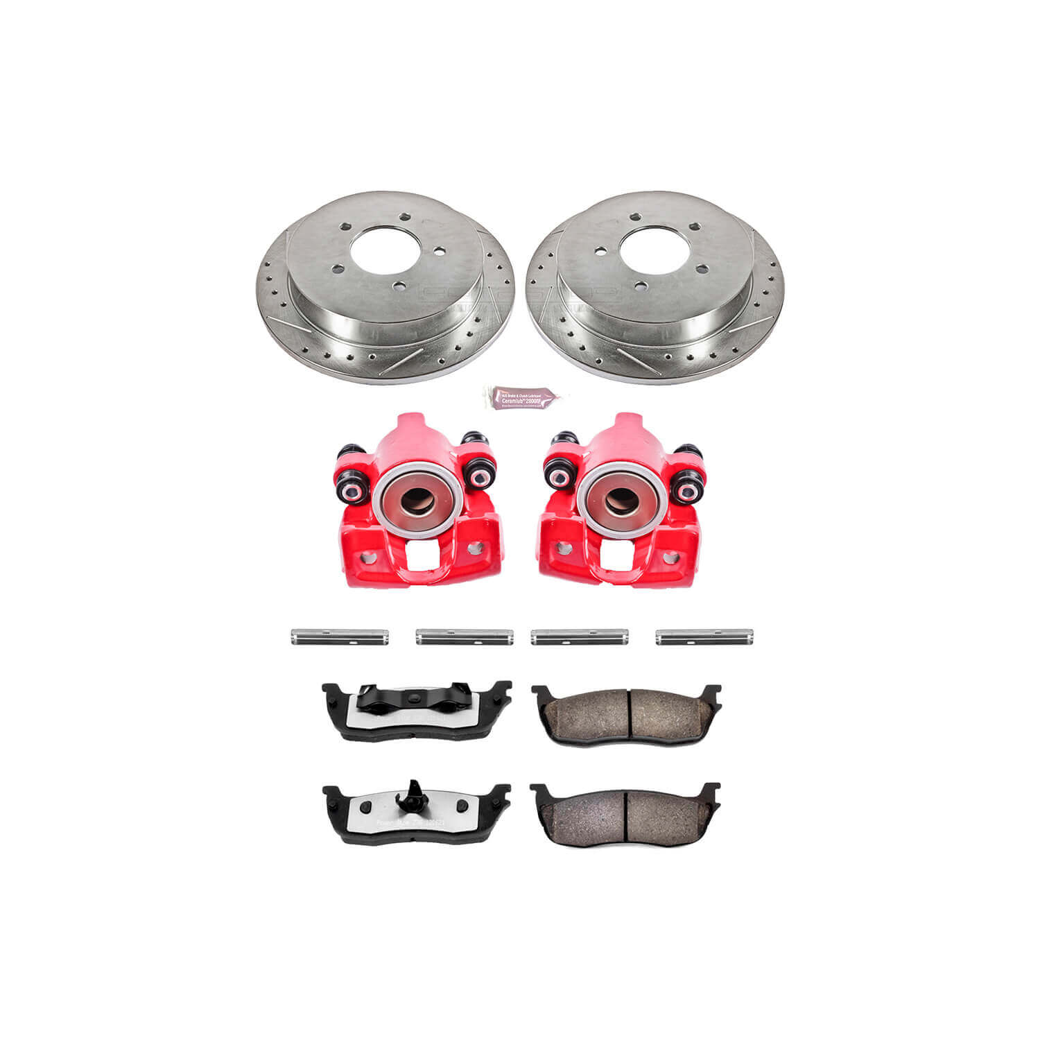 Power Stop KC1872-36 Z36 Extreme Performance Truck And Tow 1-Click Brake Kit With Calipers (Rear) for 1997-2000 Ford Expedition product image