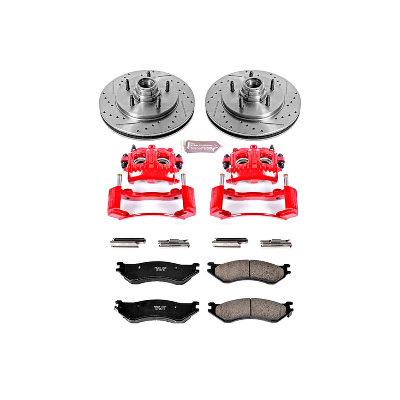 Power Stop KC1878 Z23 Evolution Sport Performance 1-Click Brake Kit With Calipers (Front) for 1997-2000 Ford Expedition - product image