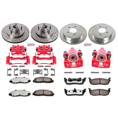 Power Stop KC1881-36 Z36 Extreme Performance Truck And Tow 1-Click Brake Kit With Calipers (Front And Rear) for 1999-2000 Ford F-150 Lightning product image