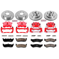 Power Stop KC1881 Z23 Evolution Sport Performance 1-Click Brake Kit With Calipers (Front And Rear) for 1999-2000 Ford F-150 Lightning product image