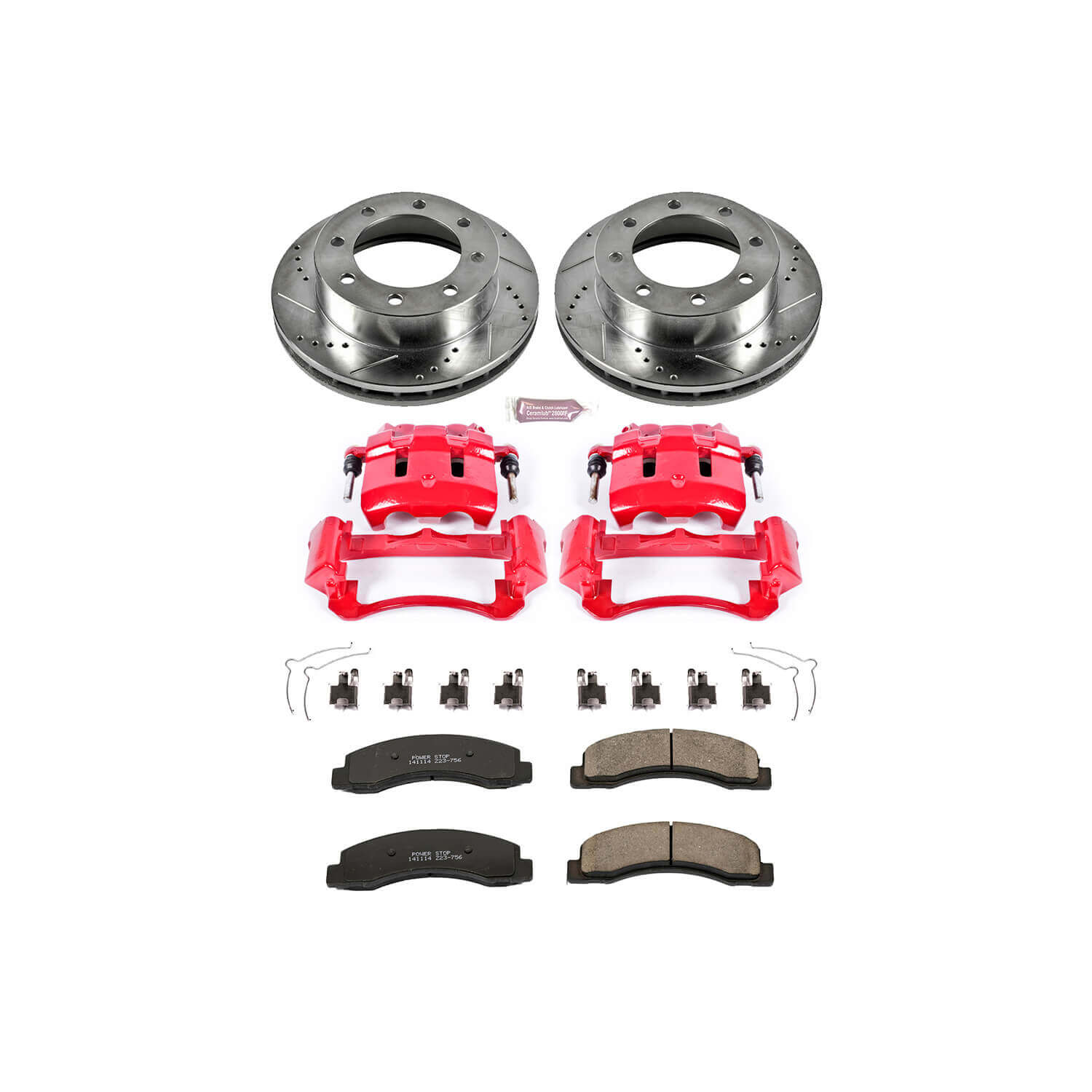 Power Stop KC1885 Z23 Evolution Sport Performance 1-Click Brake Kit With Calipers (Front) for 1999 Ford F-250 Super Duty 4 product image