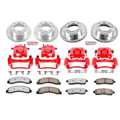Power Stop KC1887-36 Z36 Extreme Performance Truck And Tow 1-Click Brake Kit With Calipers (Front And Rear) for 1999 Ford F-250 Super Duty 4 product image