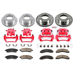 Power Stop KC1887 Z23 Evolution Sport Performance 1-Click Brake Kit With Calipers (Front And Rear) for 1999 Ford F-250 Super Duty 4 product image