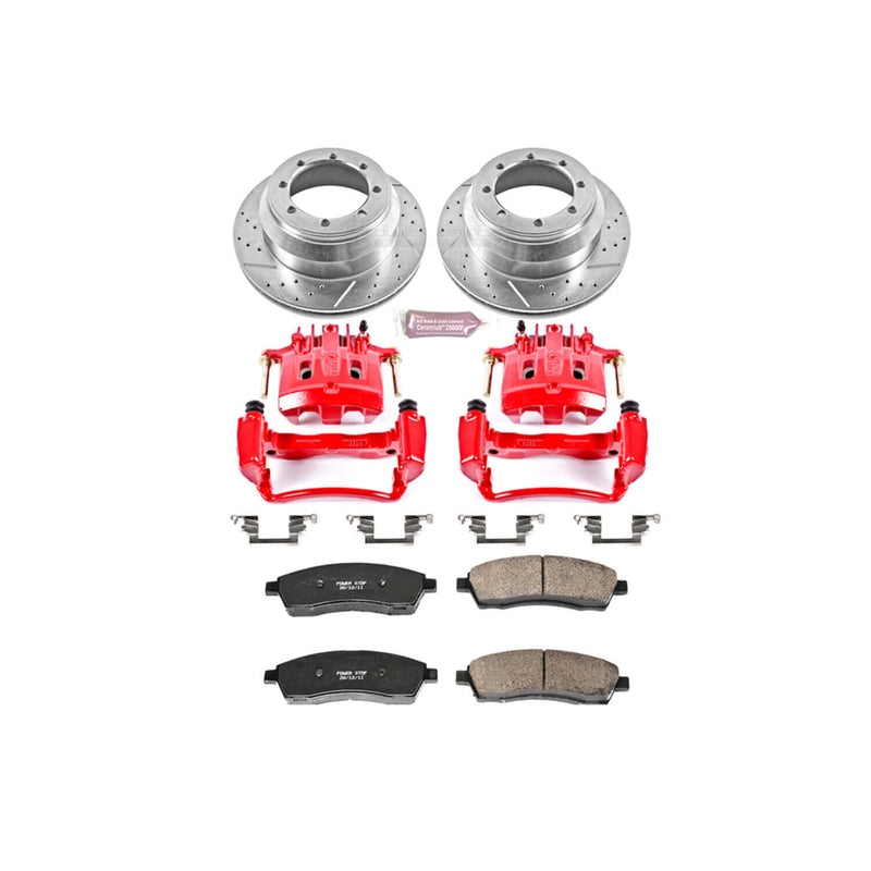 Power Stop KC1889A Z23 Evolution Sport Performance 1-Click Brake Kit With Calipers (Rear) for 2000-2004 Ford F-350 Super Duty product image