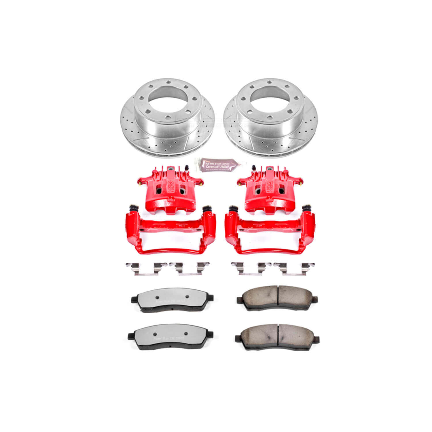 Power Stop KC1890-36 Z36 Extreme Performance Truck And Tow 1-Click Brake Kit With Calipers (Rear) for 1999-2000 Ford Excursion product image