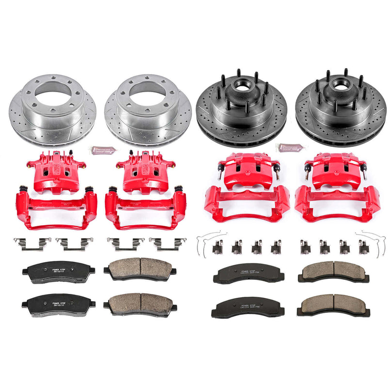 Power Stop KC1892 Z23 Evolution Sport Performance 1-Click Brake Kit With Calipers (Front And Rear) for 1999-2000 Ford F-250 Super Duty product image