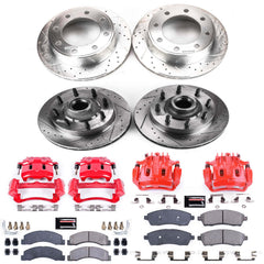 Power Stop KC1892A Z23 Evolution Sport Performance 1-Click Brake Kit With Calipers (Front And Rear) for 2000-2002 Ford F-250 Super Duty product image