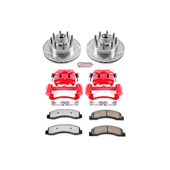 Power Stop KC1893-36 Z36 Extreme Performance Truck And Tow 1-Click Brake Kit With Calipers (Front) for 1999-2002 Ford Excursion product image