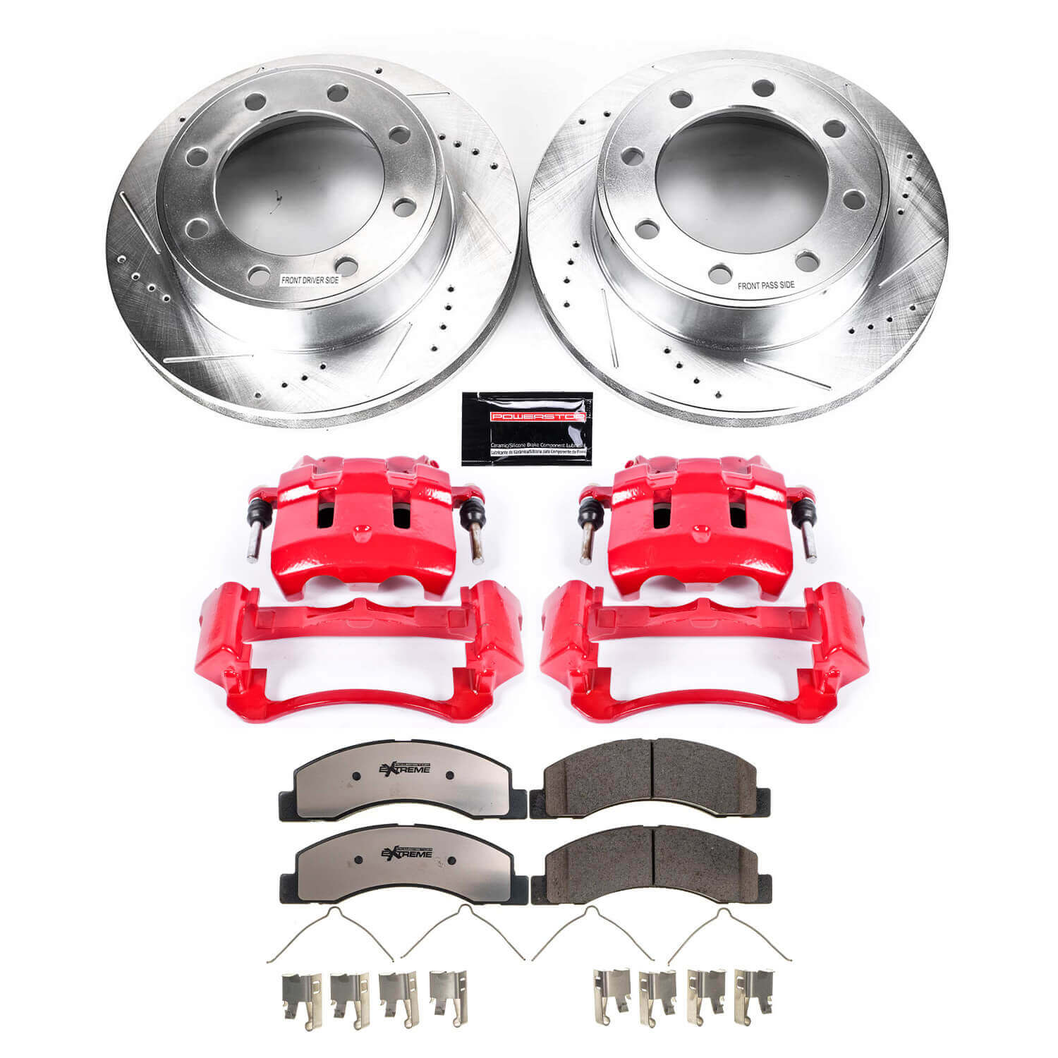 Power Stop KC1905-36 Z36 Extreme Performance Truck And Tow 1-Click Brake Kit With Calipers (Front) for 1999-2005 Ford Excursion 4 product image