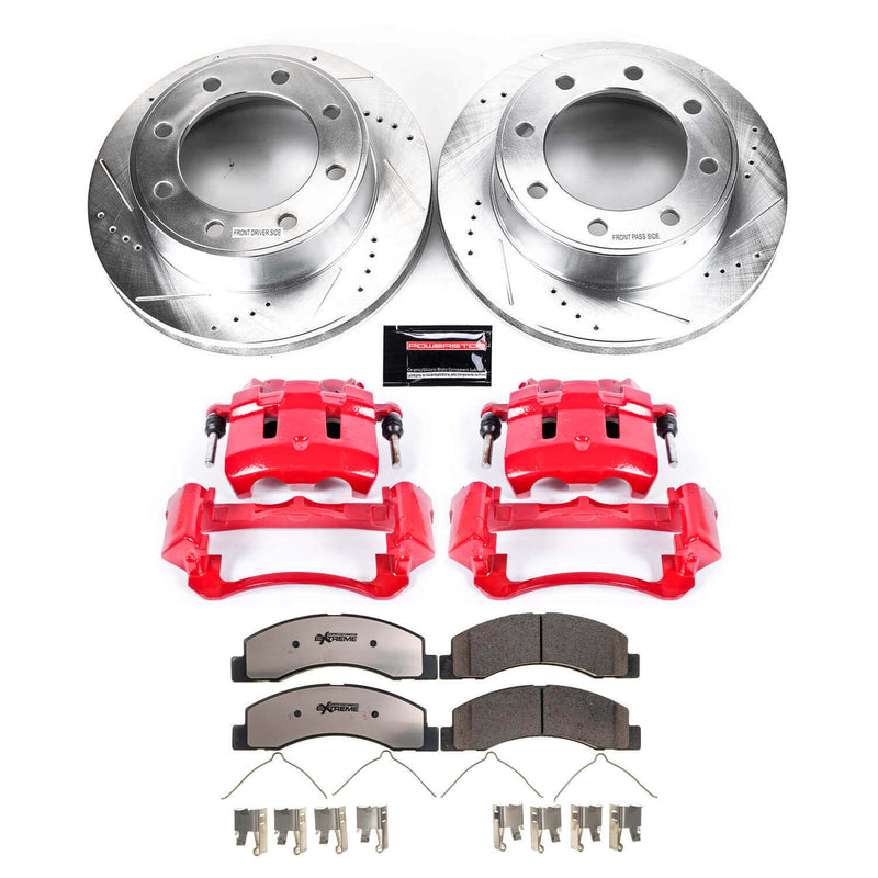 Power Stop KC1905-36 Z36 Extreme Performance Truck And Tow 1-Click Brake Kit With Calipers (Front) for 1999-2005 Ford Excursion 4 product image