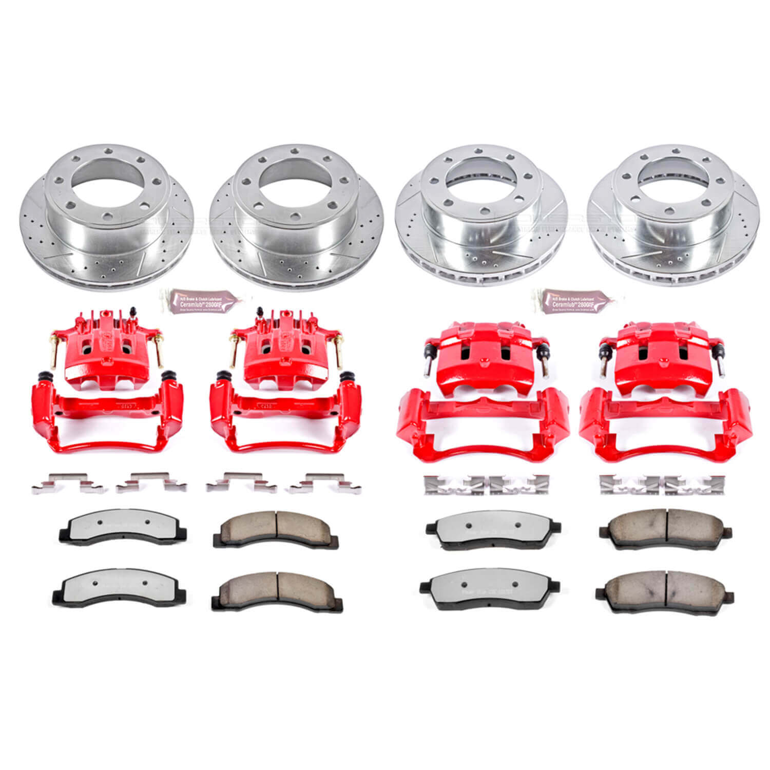 Power Stop KC1906A-36 Z36 Extreme Performance Truck And Tow 1-Click Brake Kit With Calipers (Front And Rear) for 2000-2005 Ford Excursion 4 product image