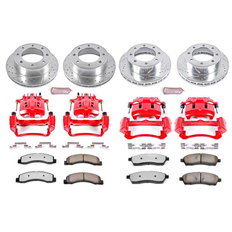 Power Stop KC1906A-36 Z36 Extreme Performance Truck And Tow 1-Click Brake Kit With Calipers (Front And Rear) for 2000-2005 Ford Excursion 4 product image