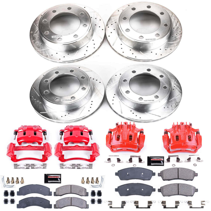 Power Stop KC1906A Z23 Evolution Sport Performance 1-Click Brake Kit With Calipers (Front And Rear) for 2000-2005 Ford Excursion 4 product image