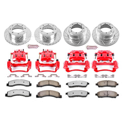 Power Stop KC1907A-36 Z36 Extreme Performance Truck And Tow 1-Click Brake Kit With Calipers (Front And Rear) for 2000-2004 Ford F-350 Super Duty 4 product image