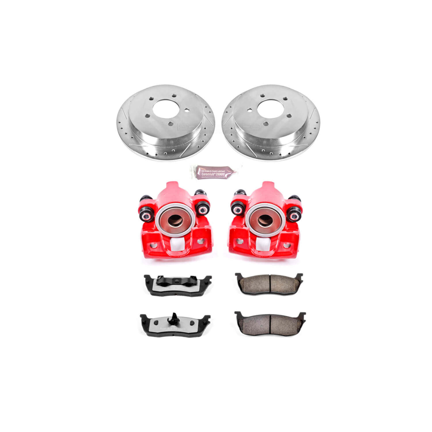 Power Stop KC1913-36 Z36 Extreme Performance Truck And Tow 1-Click Brake Kit With Calipers (Rear) for 1999-2004 Ford Expedition product image