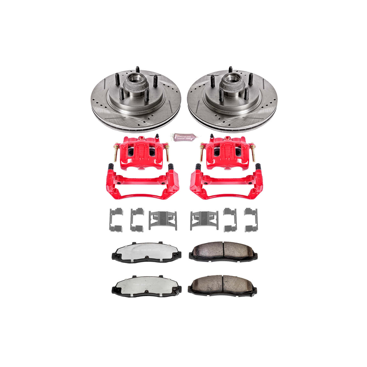 Power Stop KC1914-36 Z36 Extreme Performance Truck And Tow 1-Click Brake Kit With Calipers (Front) for 2000-2003 Ford F-150 product image