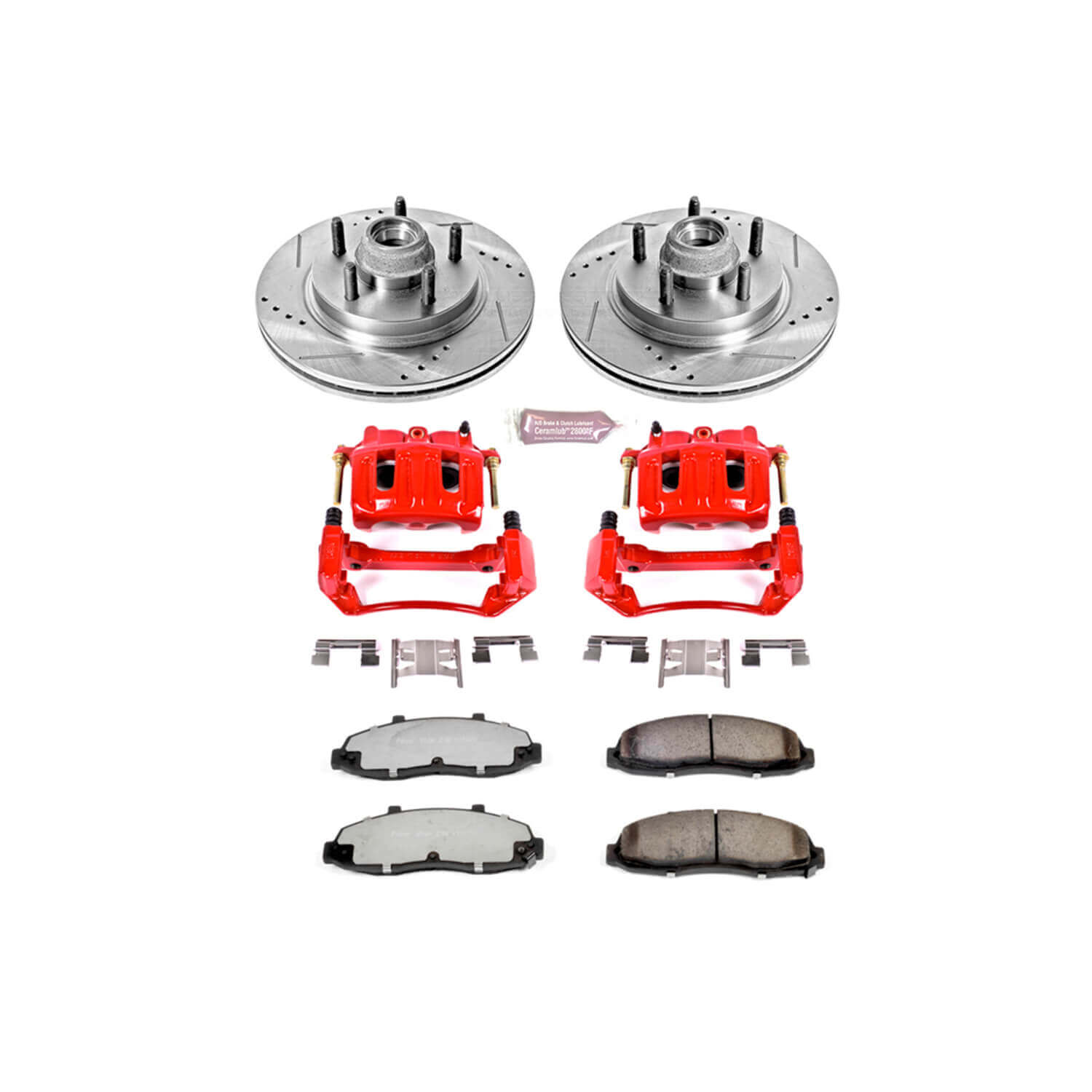 Power Stop KC1914A-36 Z36 Extreme Performance Truck And Tow 1-Click Brake Kit With Calipers (Front) for 2000-2004 Ford F-150 product image