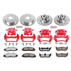 Power Stop KC1915-36 Z36 Extreme Performance Truck And Tow 1-Click Brake Kit With Calipers (Front And Rear) for 2000-2004 Ford F-150 product image