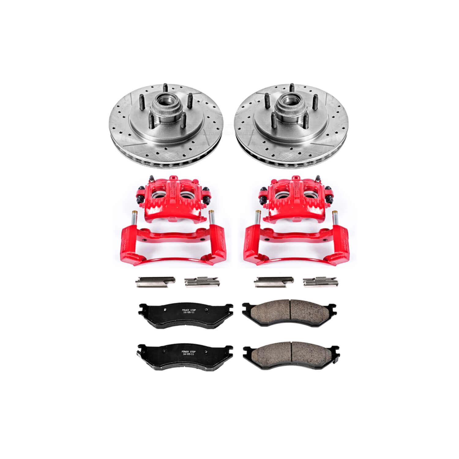 Power Stop KC1916 Z23 Evolution Sport Performance 1-Click Brake Kit With Calipers (Front) for 2000-2004 Ford Expedition - product image