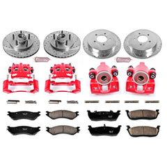 Power Stop KC1919 Z23 Evolution Sport Performance 1-Click Brake Kit With Calipers (Front And Rear) for 2000-2004 Ford Expedition - product image