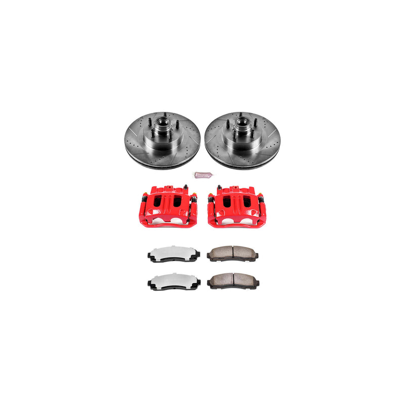Power Stop KC1920A-36 Z36 Extreme Performance Truck And Tow 1-Click Brake Kit With Calipers (Front) for 2003-2005 Ford Explorer Sport Trac product image