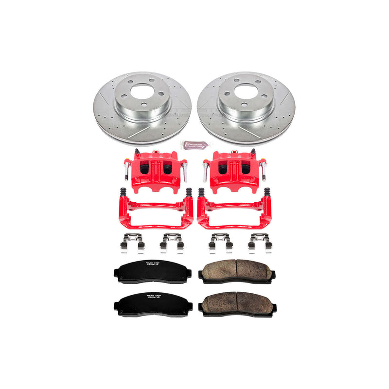 Power Stop KC1923 Z23 Evolution Sport Performance 1-Click Brake Kit With Calipers (Front) for 2001-2011 Ford Explorer Sport 4 product image